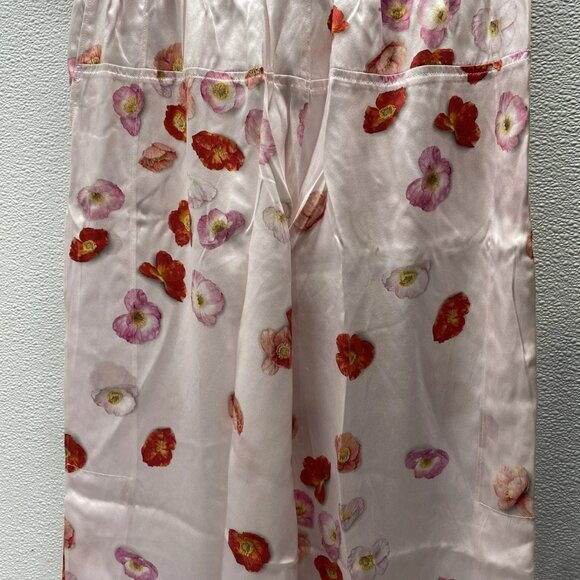 NEW LUNYA Women’s Washable Silk Cami Pant Lounge Set – California Poppy – Size M - Picture 4 of 13